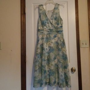 Floral Green Dress